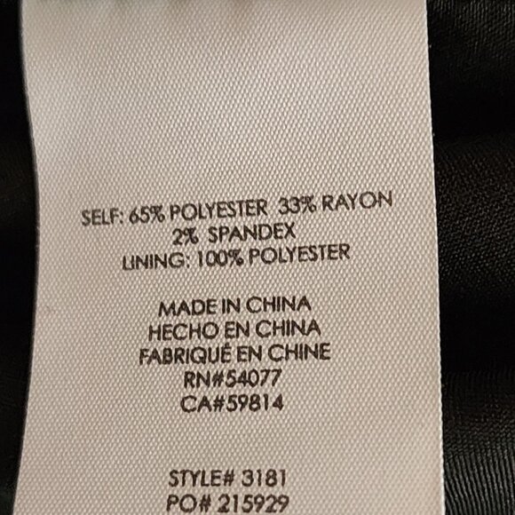 Cabi Tartan Plaid Stretch Asymmetrical Moto Jacket - Picture 9 of 9